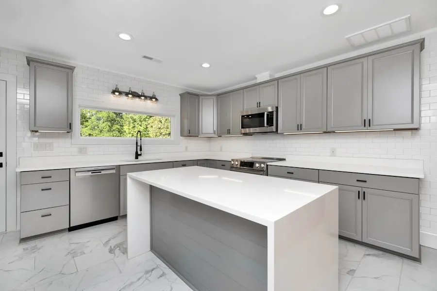 The same kitchen after refinishing