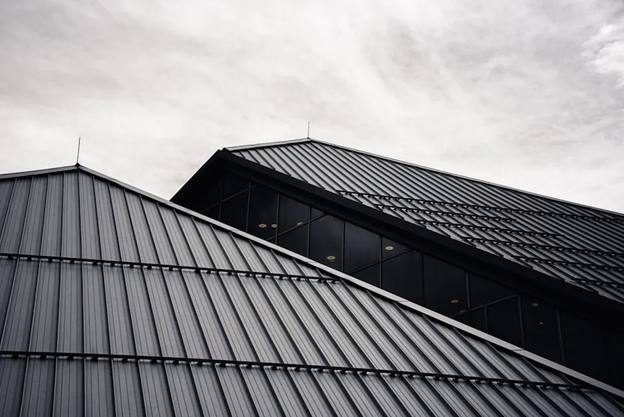 The original steel roof trusses above the Main Hall