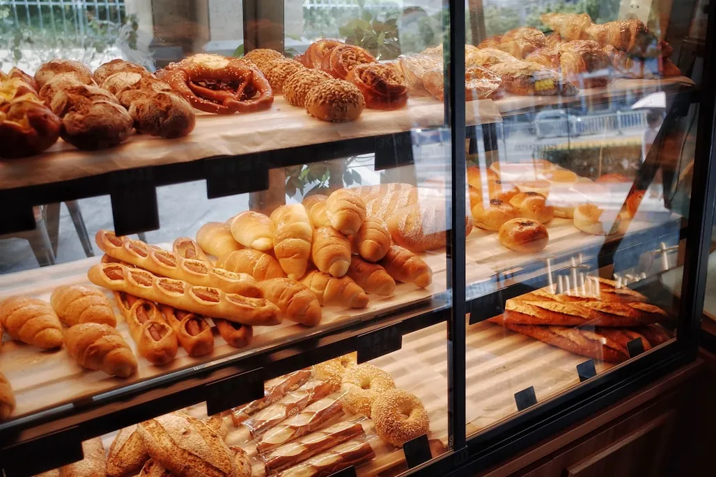 The counter at Almond & Rye first thing in the morning
