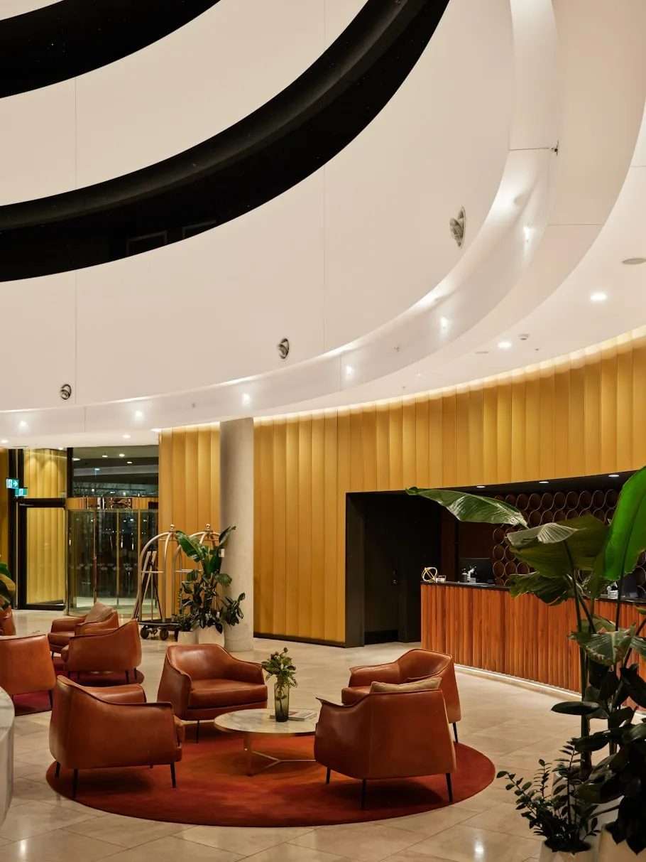 The reception and waiting area at Stillwater