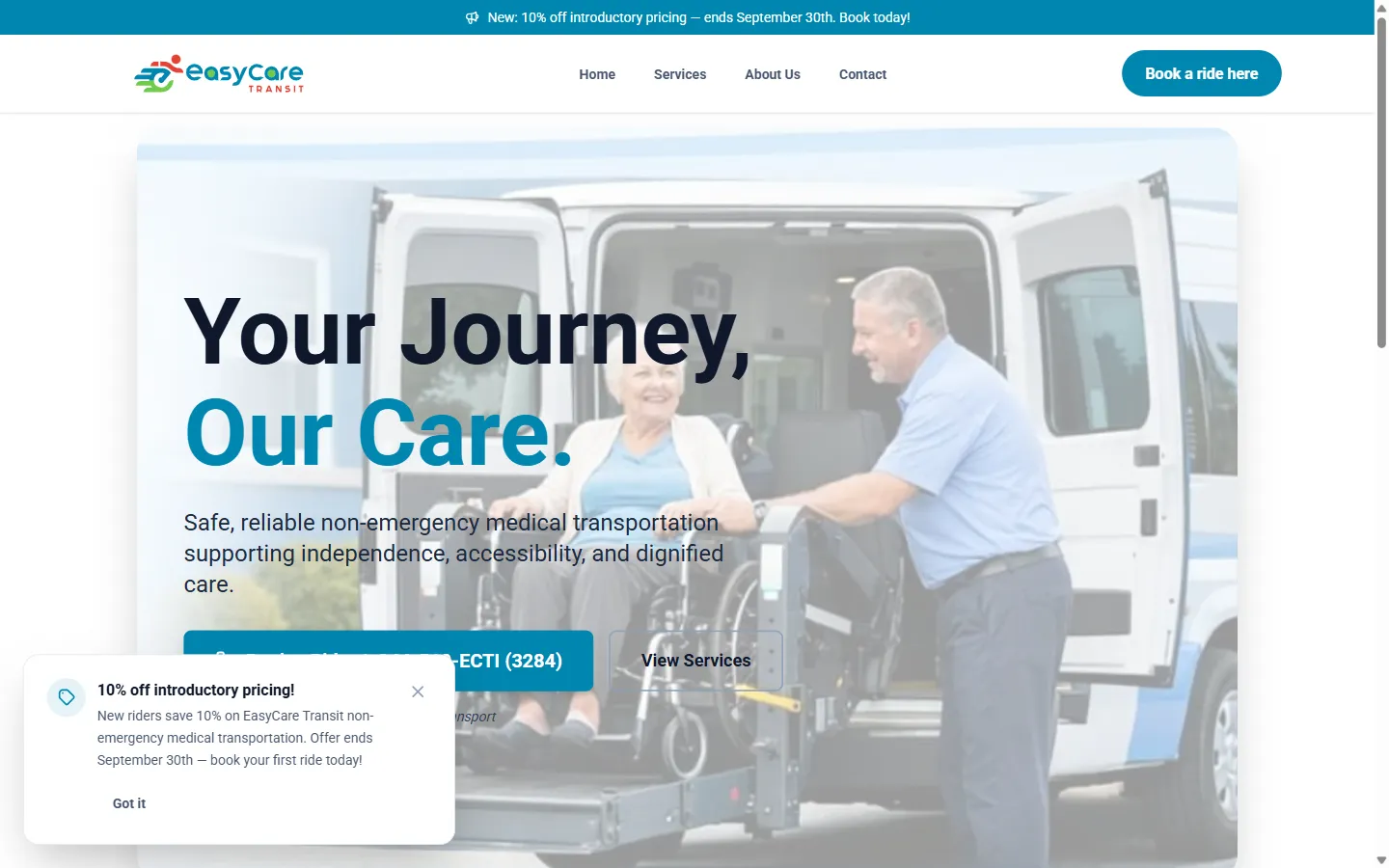 EasyCare Trans — live site