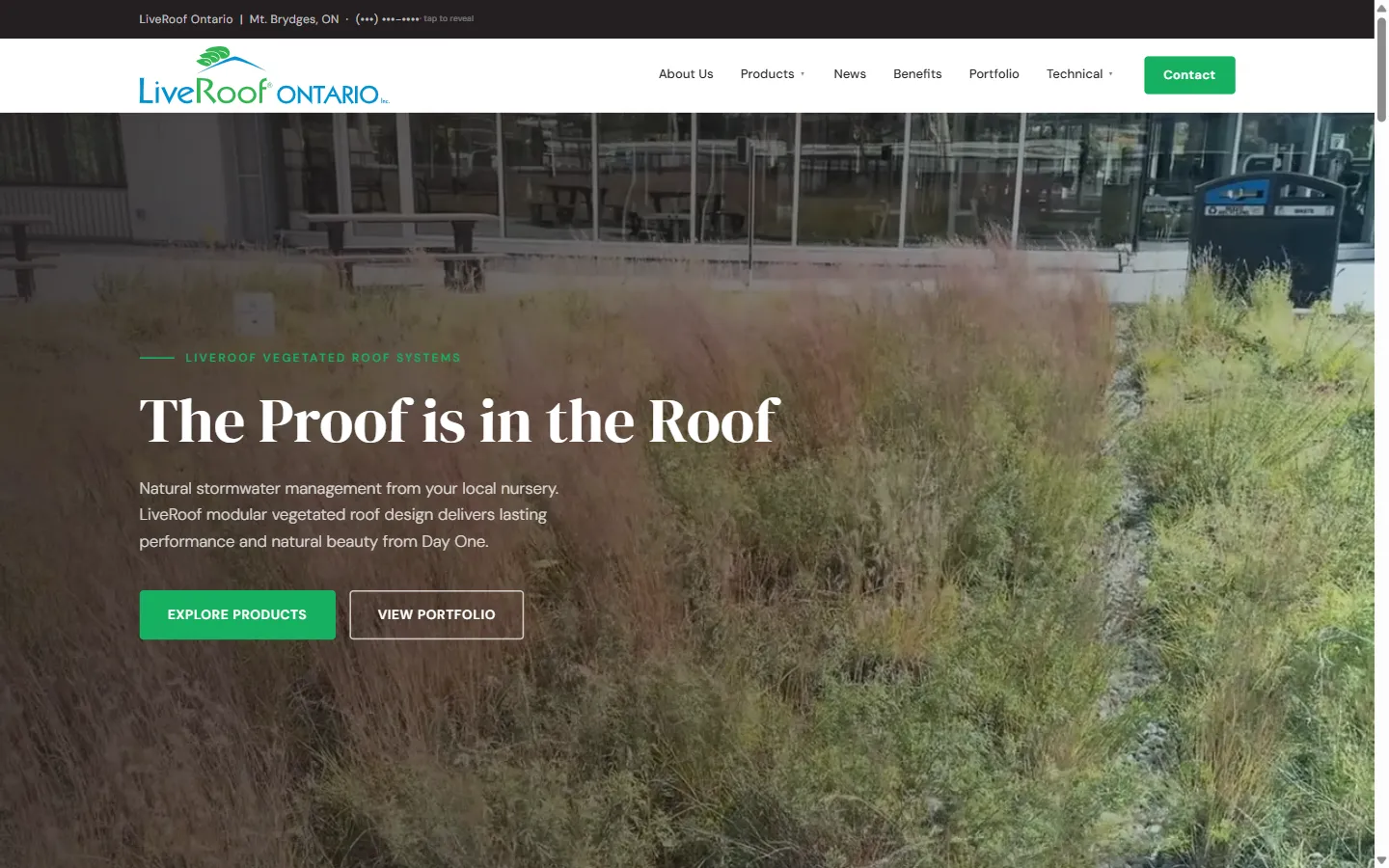 LiveRoof Ontario — live site